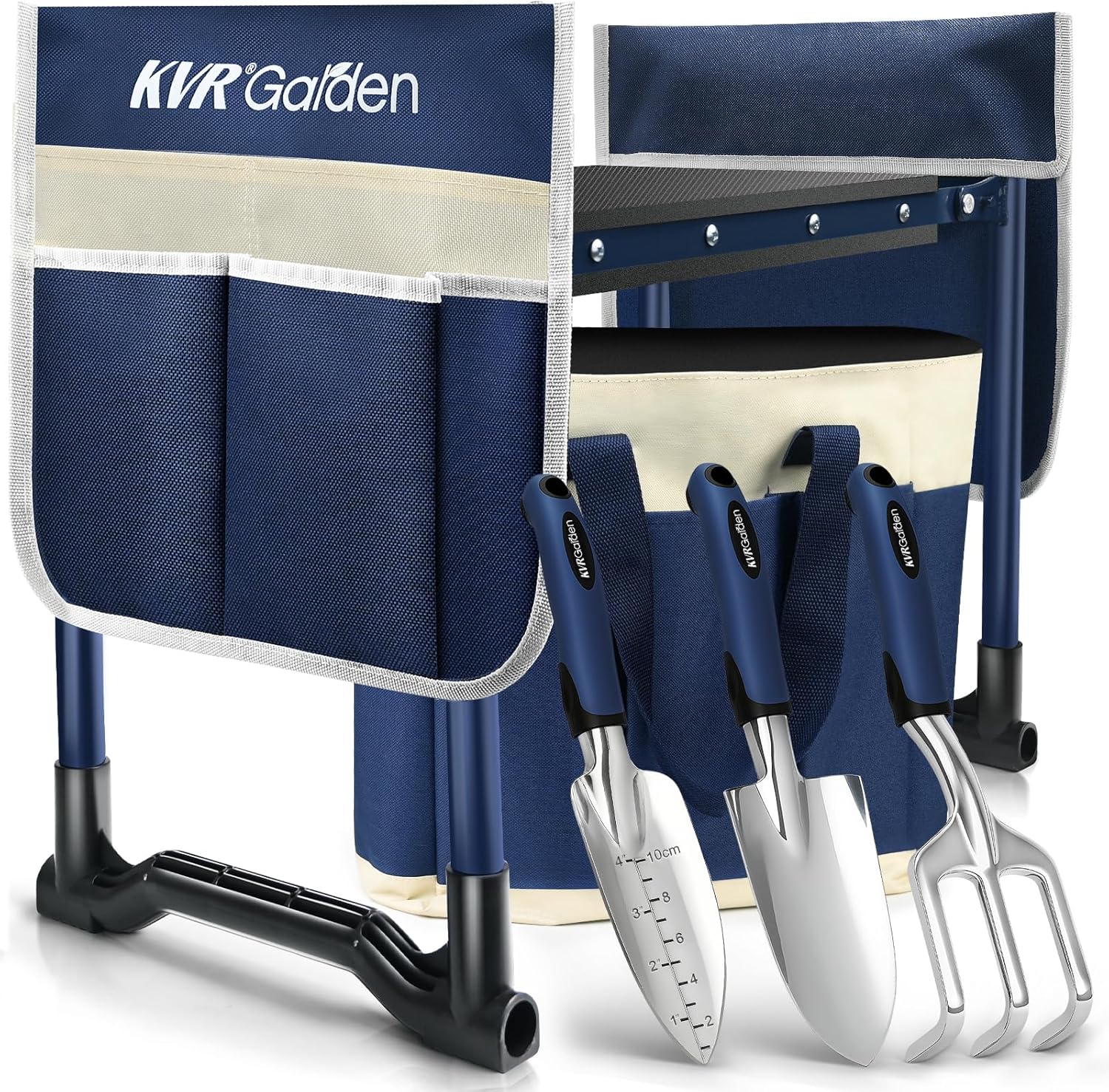 Gardening Tools For Seniors - 7-Piece Garden Kneeler & Seat Set