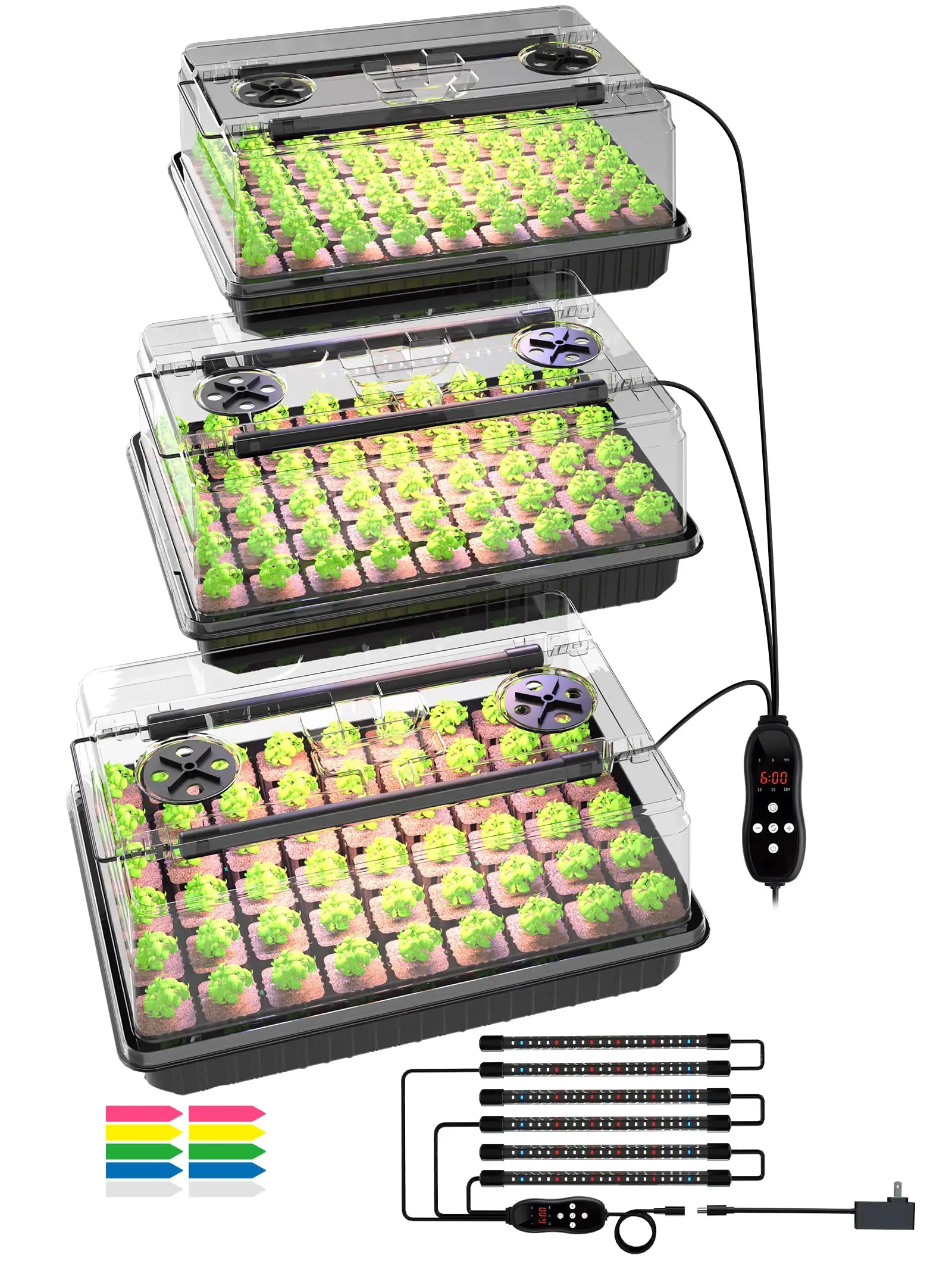 Seed Starter Trays - 54-Cell Seed Starter Tray With Full