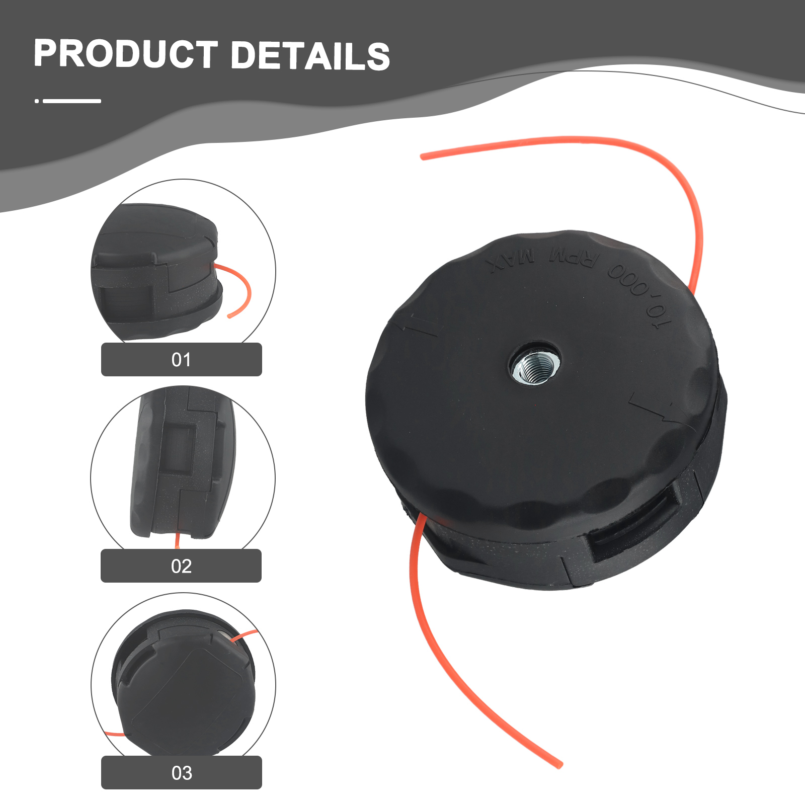 Gardening Tools High Quality - 1pc High Performance String Trimmer Head