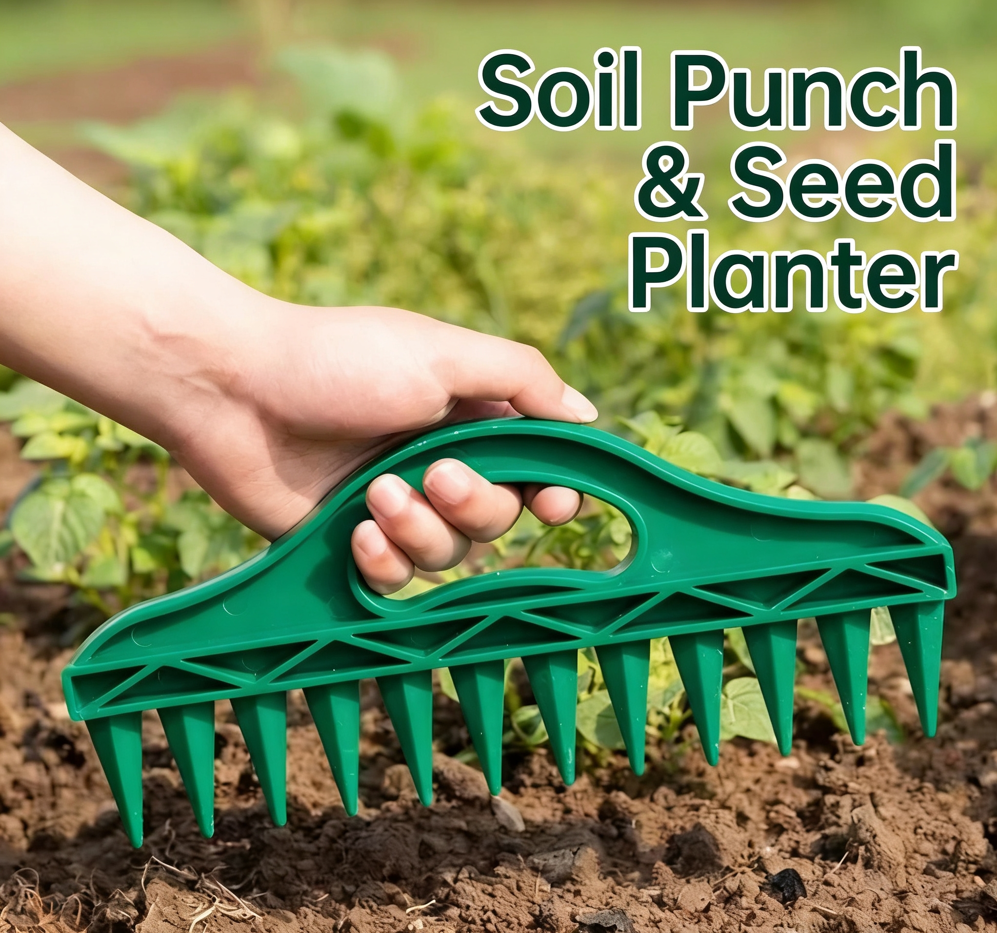 Gardening Tools Must Haves - Quick Seeding Puncher, Soil Hole Puncher,