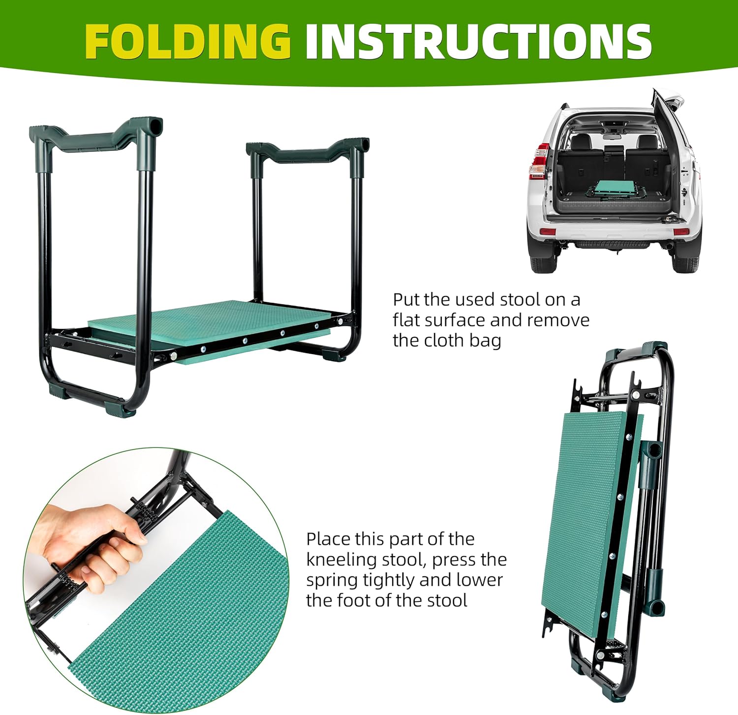 Heavy Duty Garden Kneeler and  – Gardening Tools For Seniors recenzja i cena