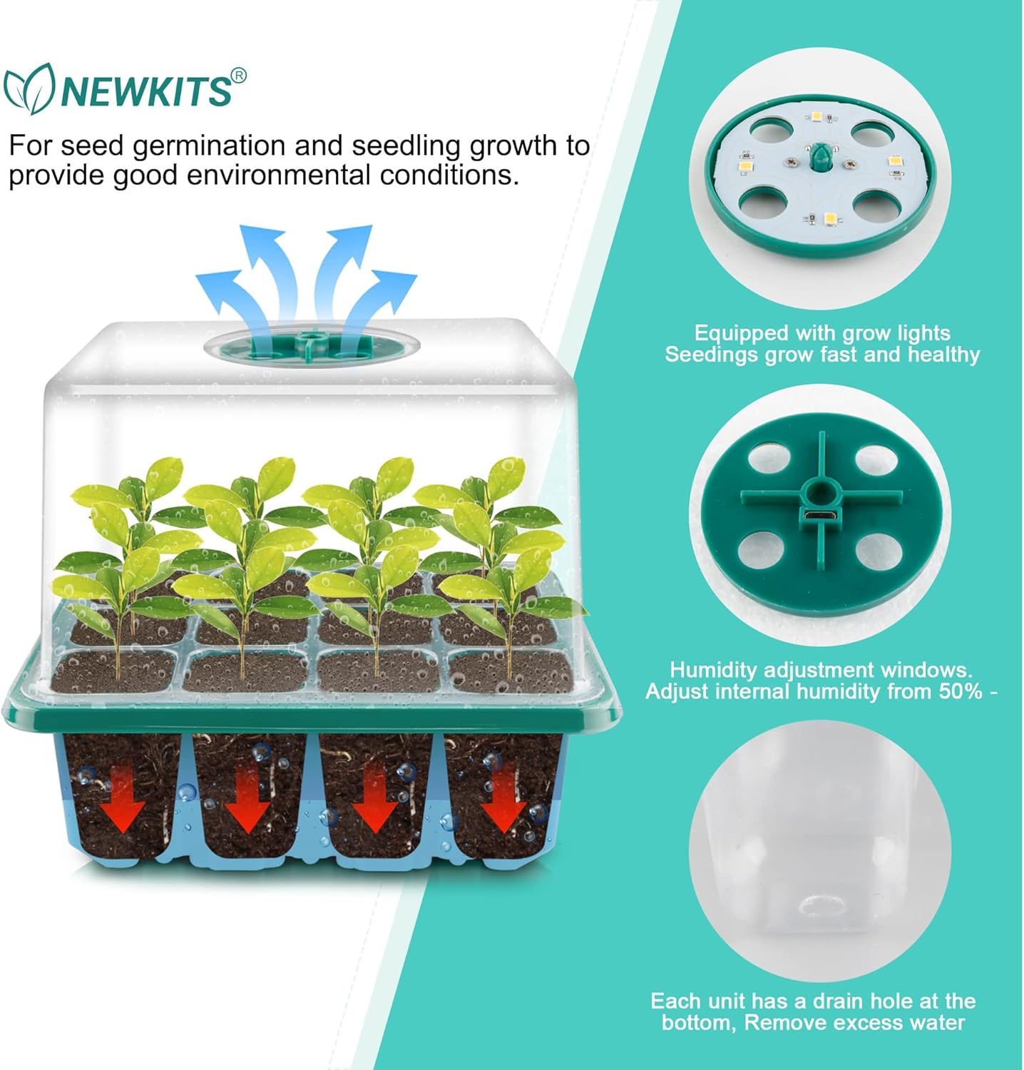 Seed Starter Tray with Grow Li – Seed Starter Trays recenzja i cena