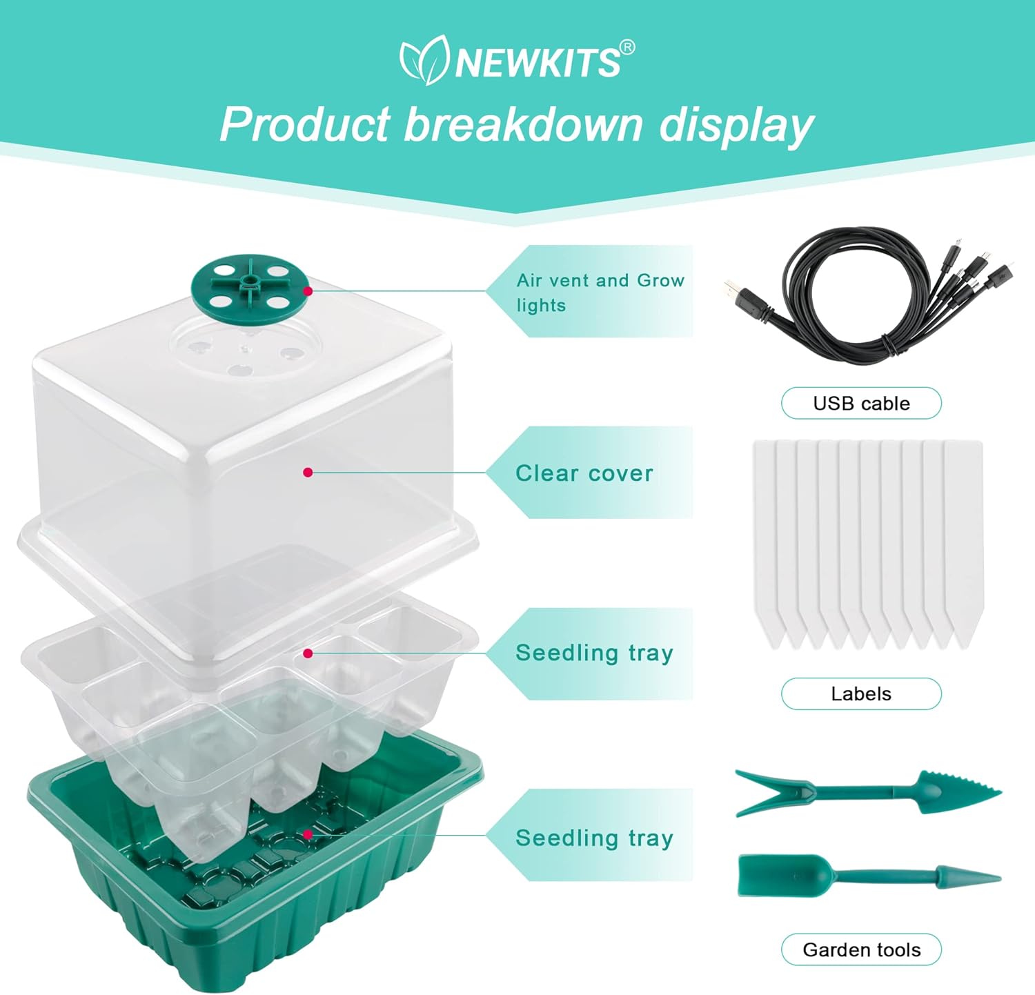Seed Starter Tray with Grow Li – Seed Starter Trays recenzja i cena