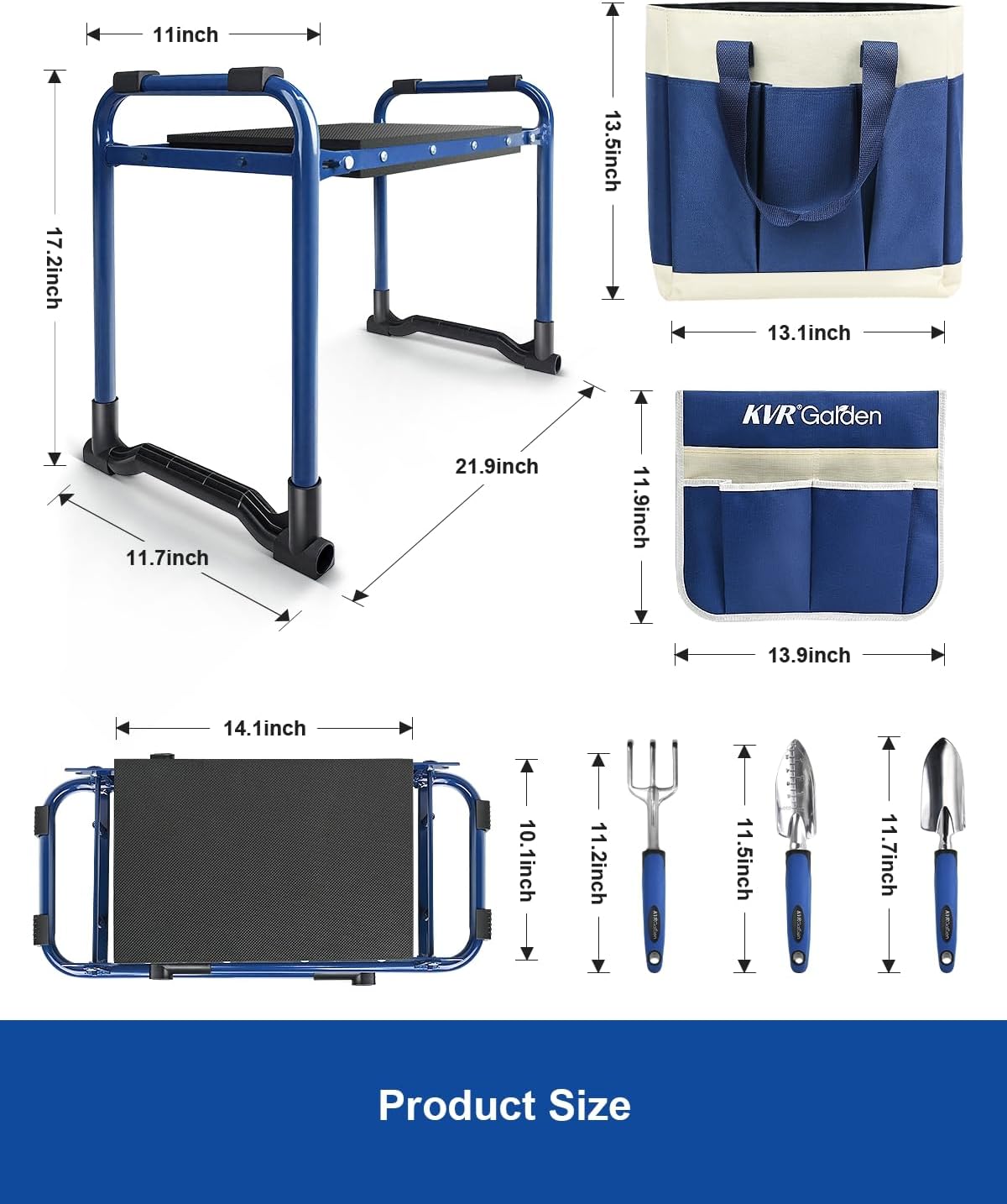 7-Piece Garden Kneeler & Seat  – Gardening Tools For Seniors recenzja i cena