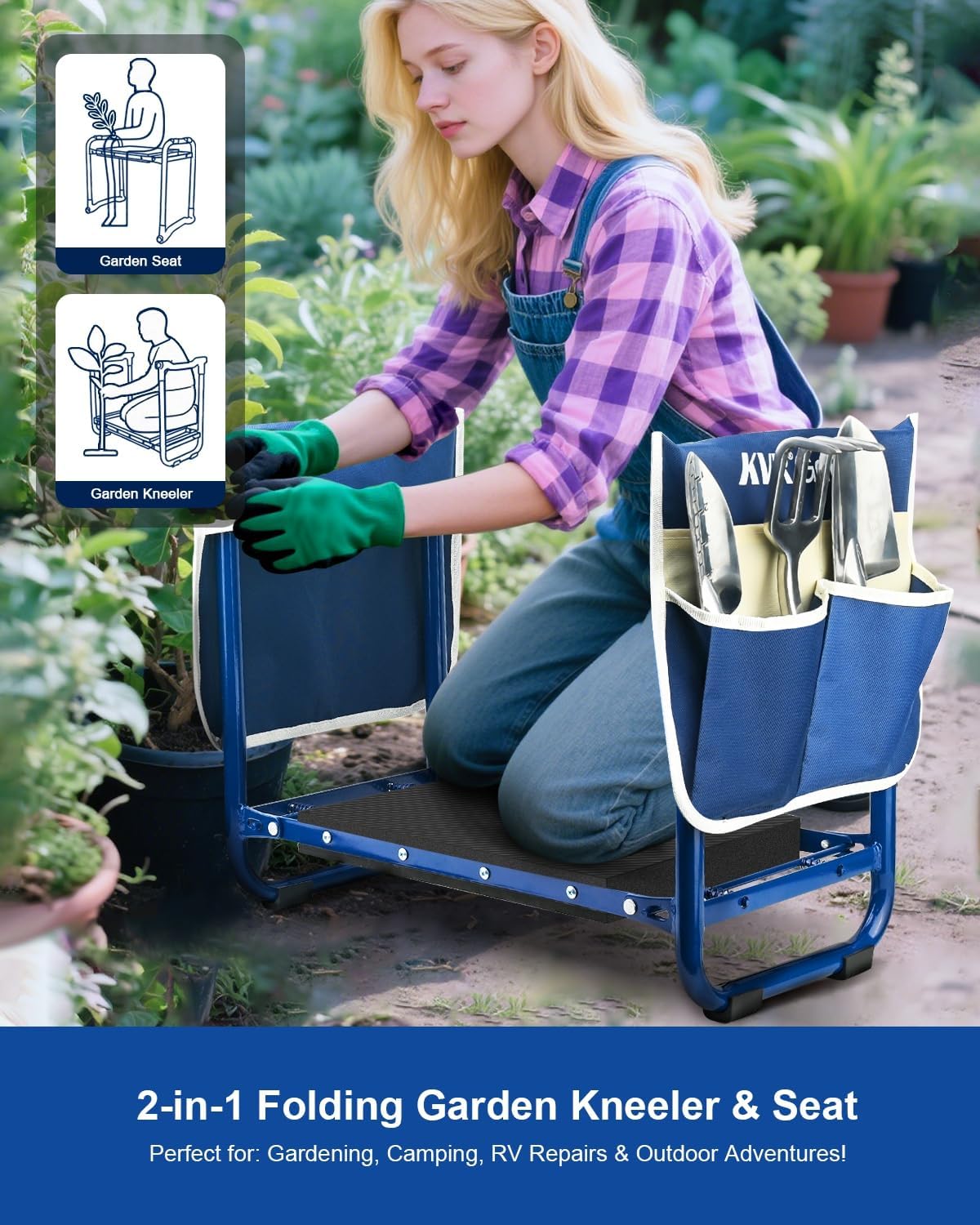 7-Piece Garden Kneeler & Seat  – Gardening Tools For Seniors recenzja i cena