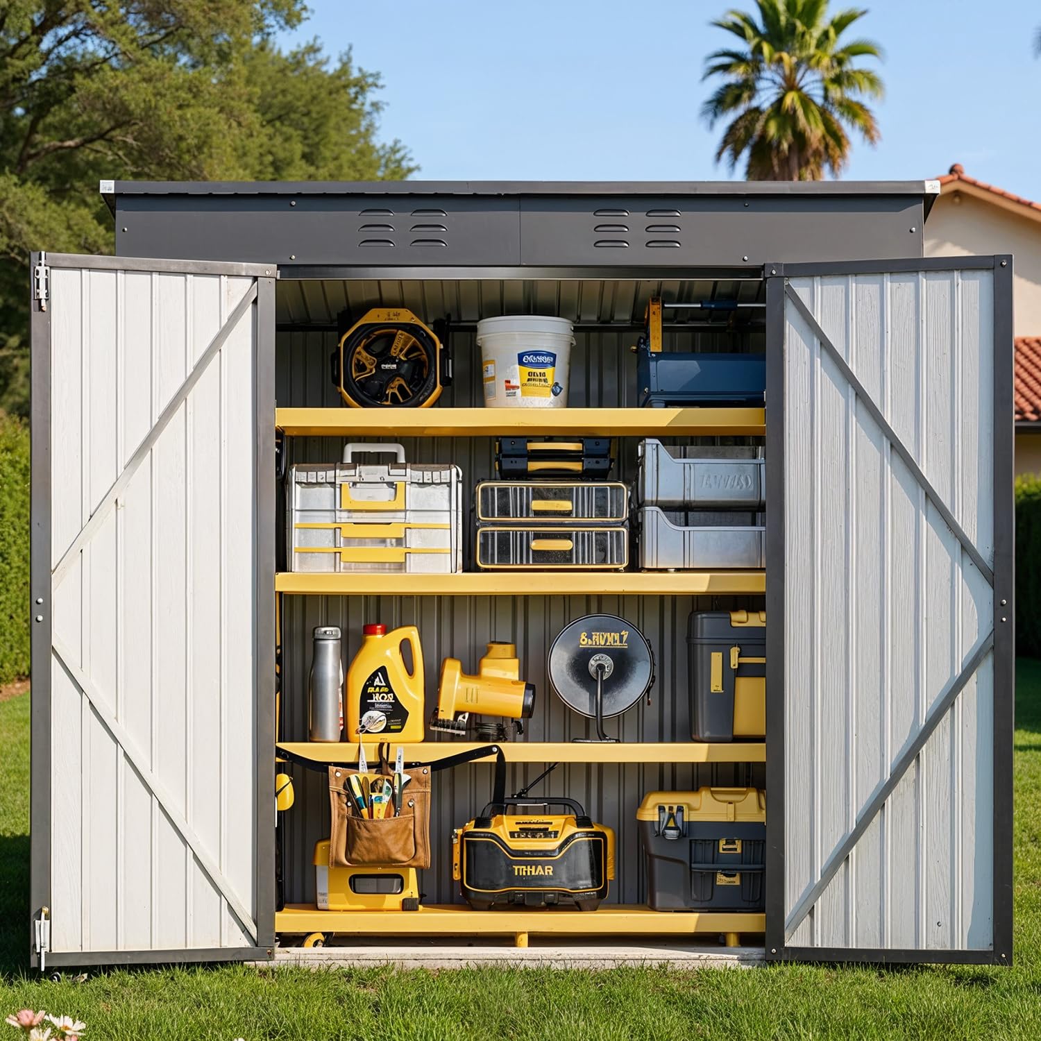 6x4ft Metal Outdoor Storage Sh – Gardening Tools In recenzja i cena