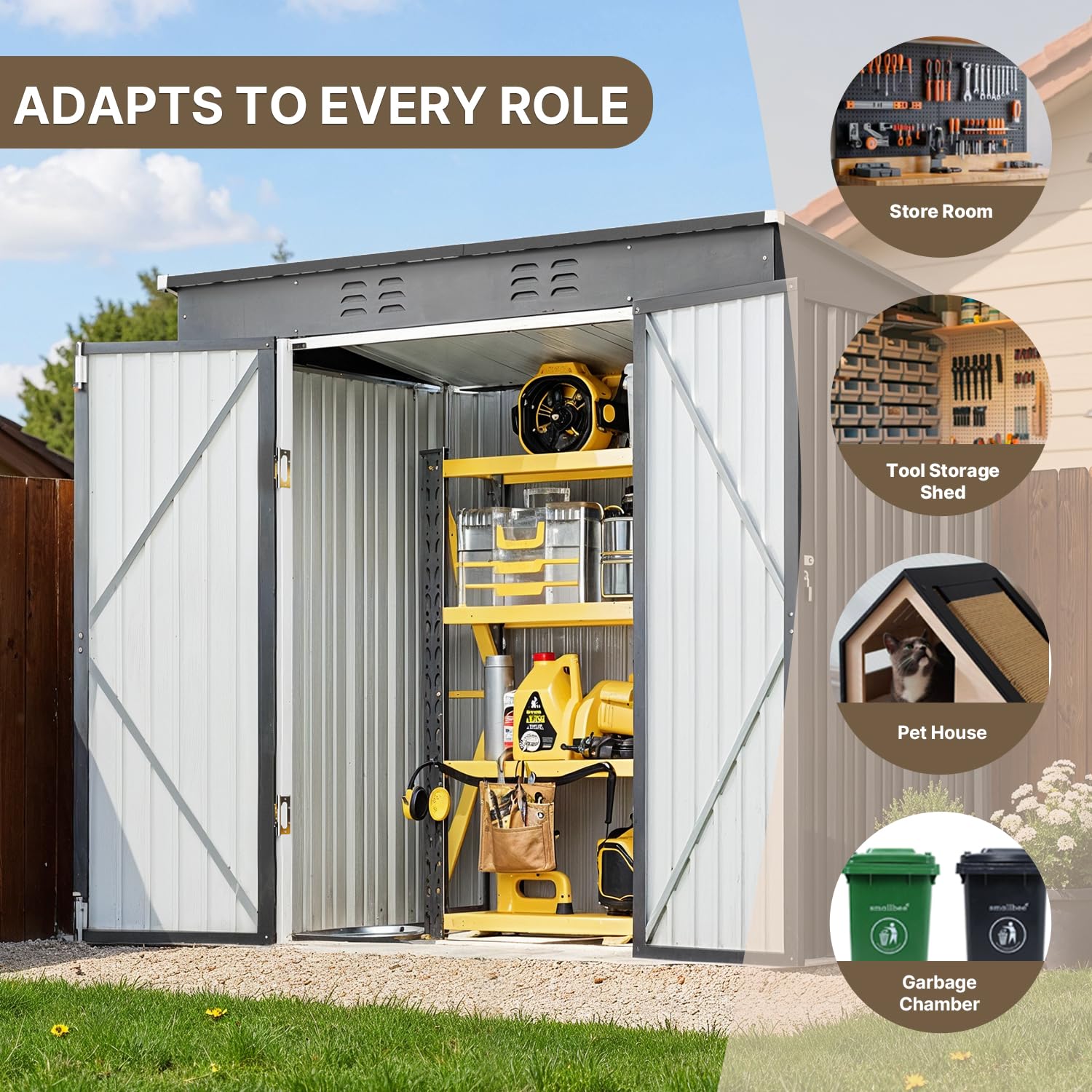 6x4ft Metal Outdoor Storage Sh – Gardening Tools In recenzja i cena