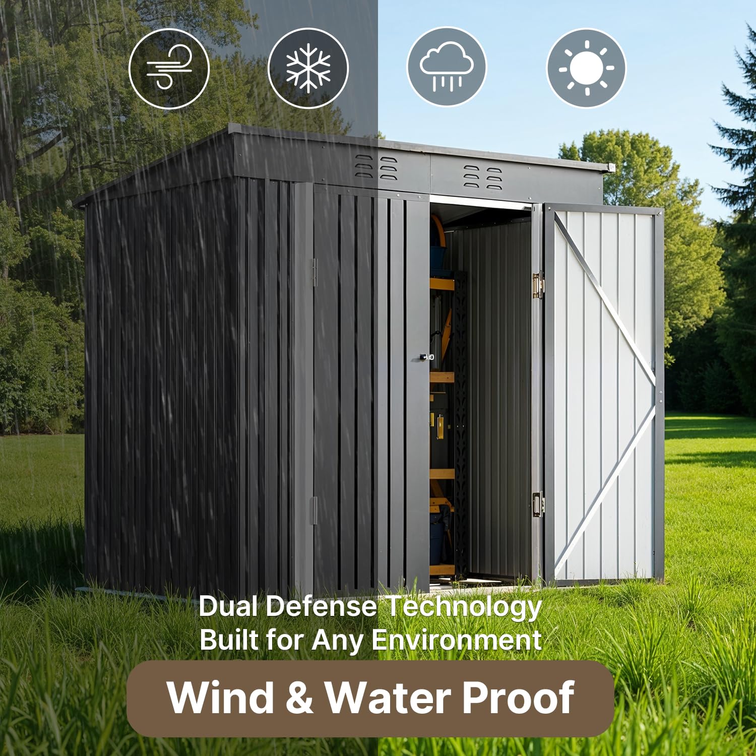 6x4ft Metal Outdoor Storage Sh – Gardening Tools In recenzja i cena
