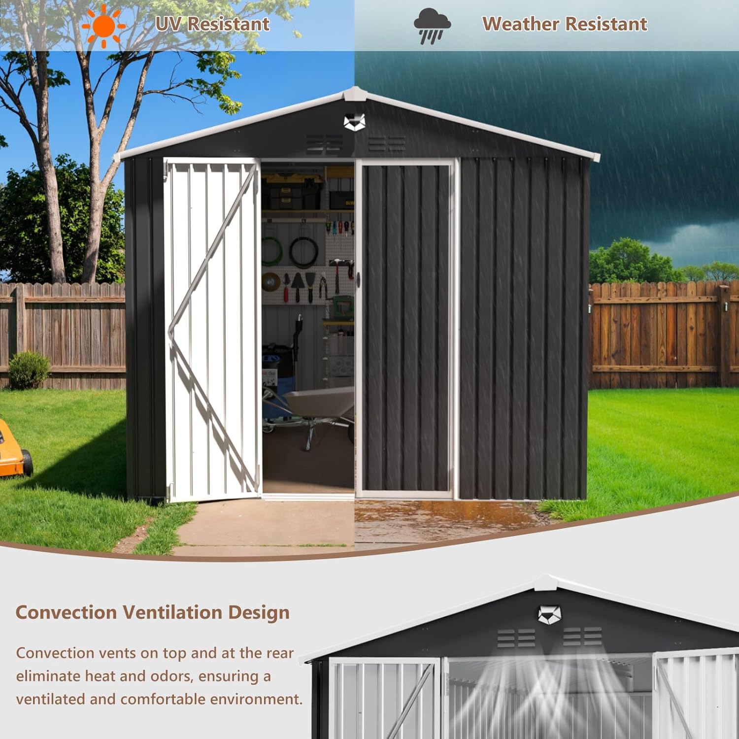 10x12 FT Metal Outdoor Storage – Gardening Tools In recenzja i cena