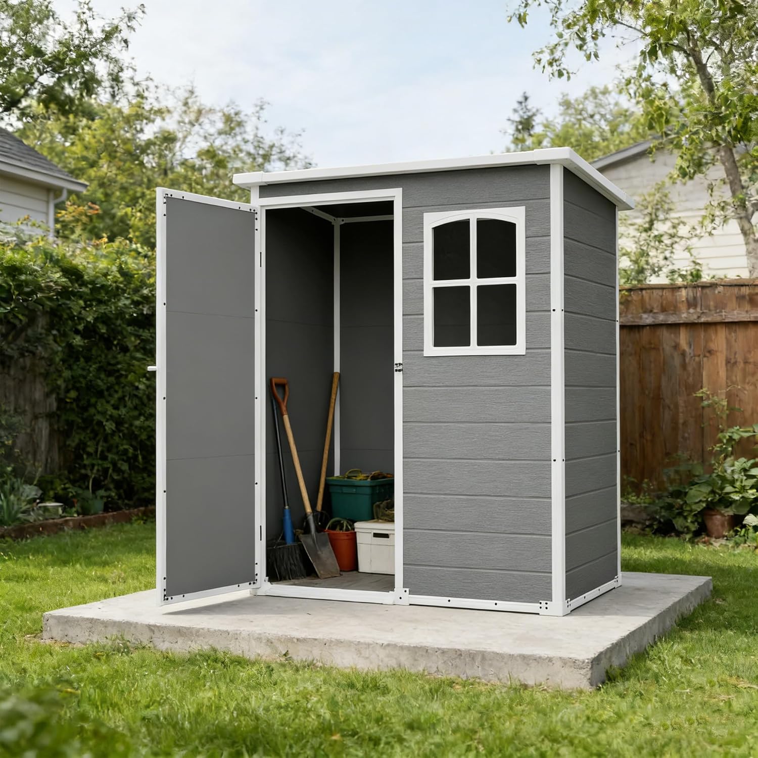 Resin Outdoor Storage Shed Kit – Gardening Tools In recenzja i cena