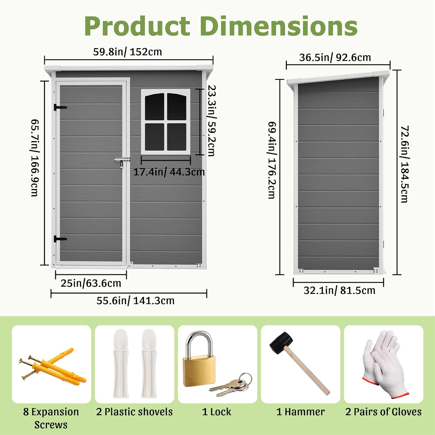 Resin Outdoor Storage Shed Kit – Gardening Tools In recenzja i cena