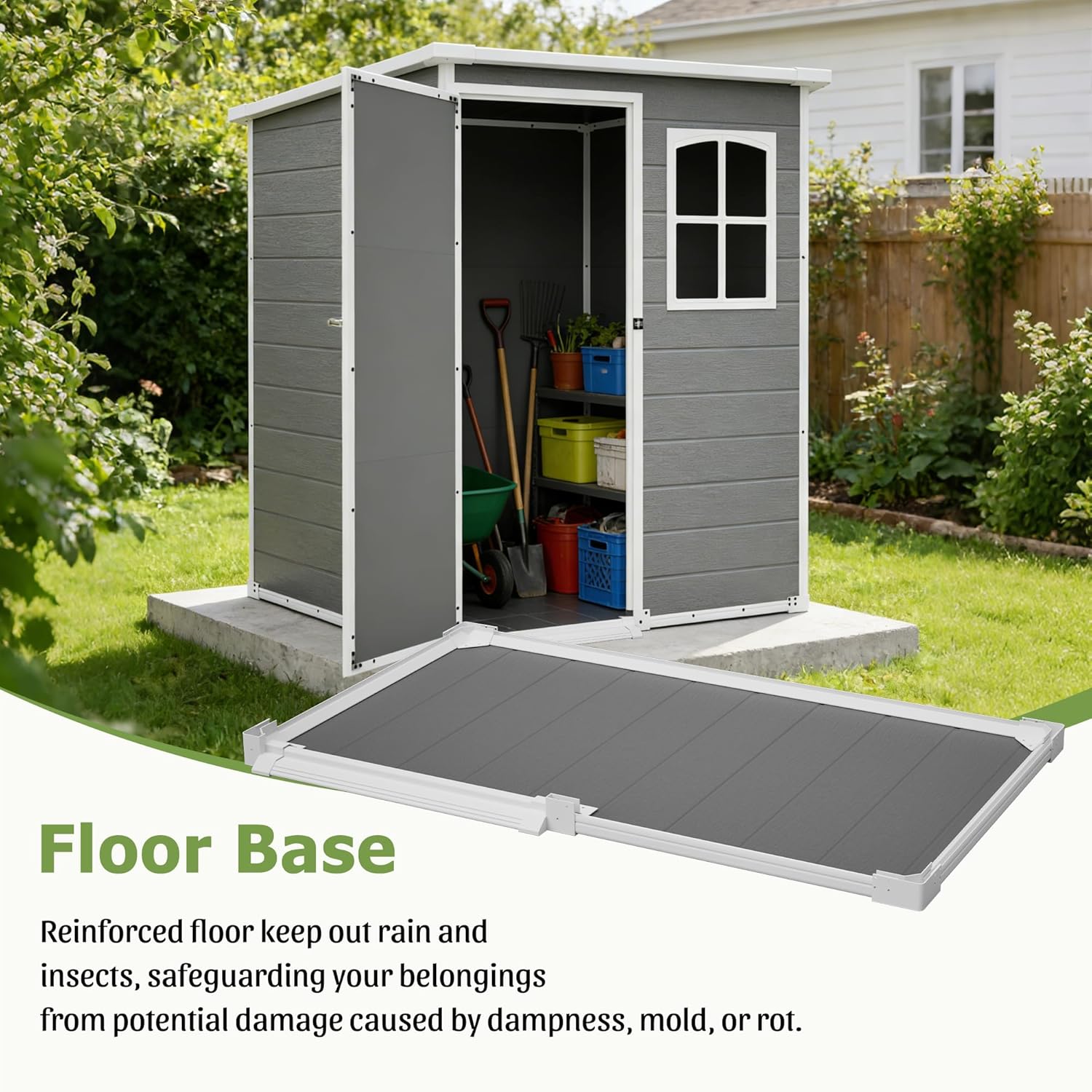 Resin Outdoor Storage Shed Kit – Gardening Tools In recenzja i cena