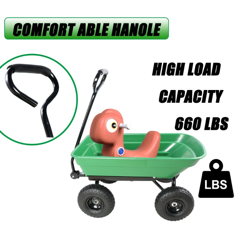 Green Plastic Garden Cart with – Gardening Tools Big recenzja i cena