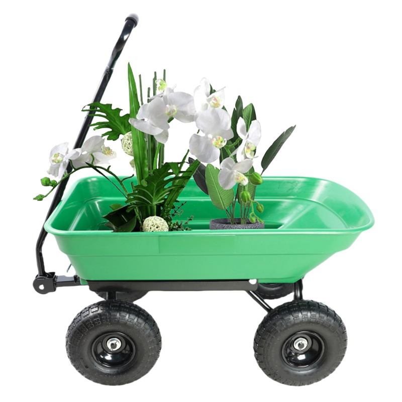 Green Plastic Garden Cart with – Gardening Tools Big recenzja i cena