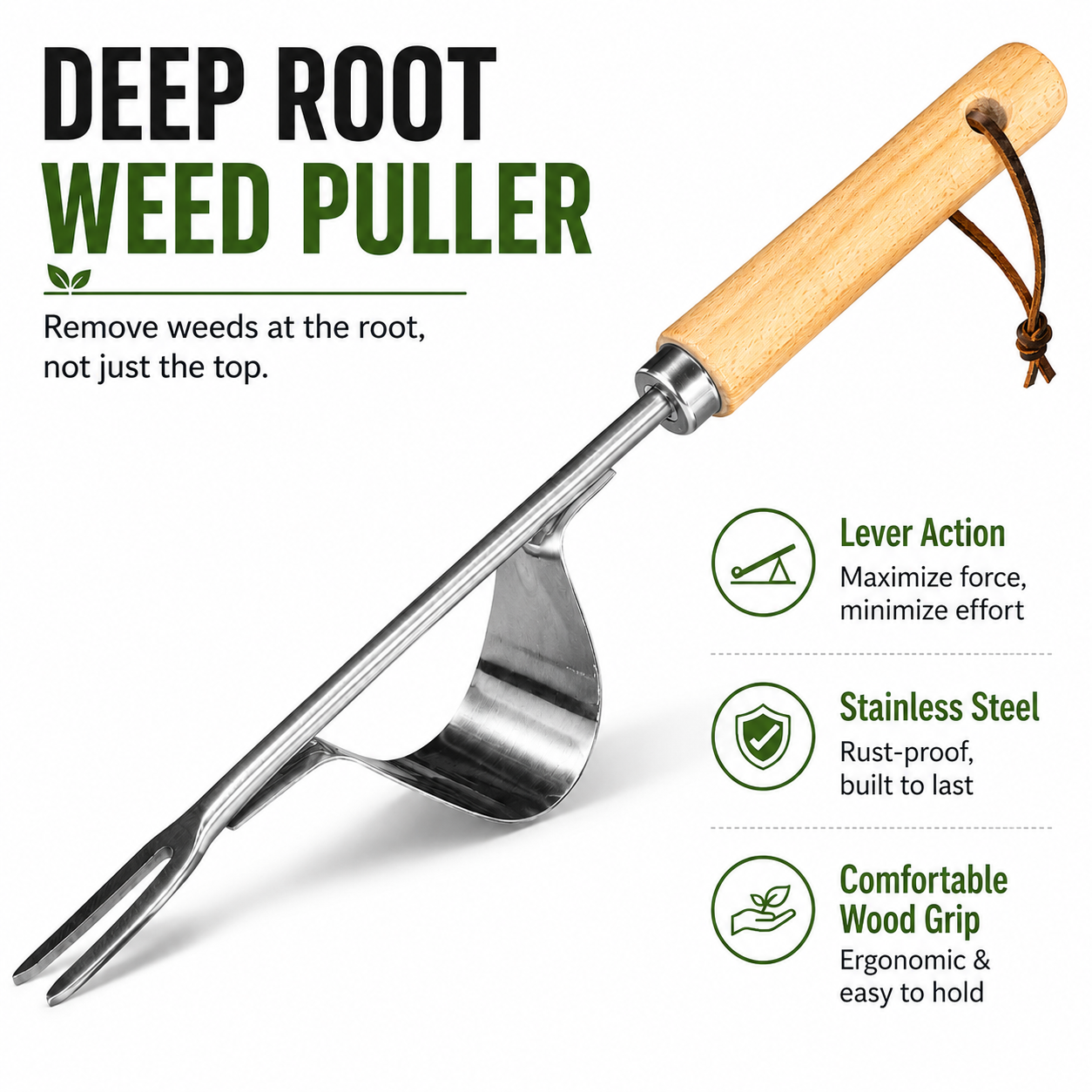Manual Weed Remover, Stainless – Gardening Tools To Remove Weeds recenzja i cena