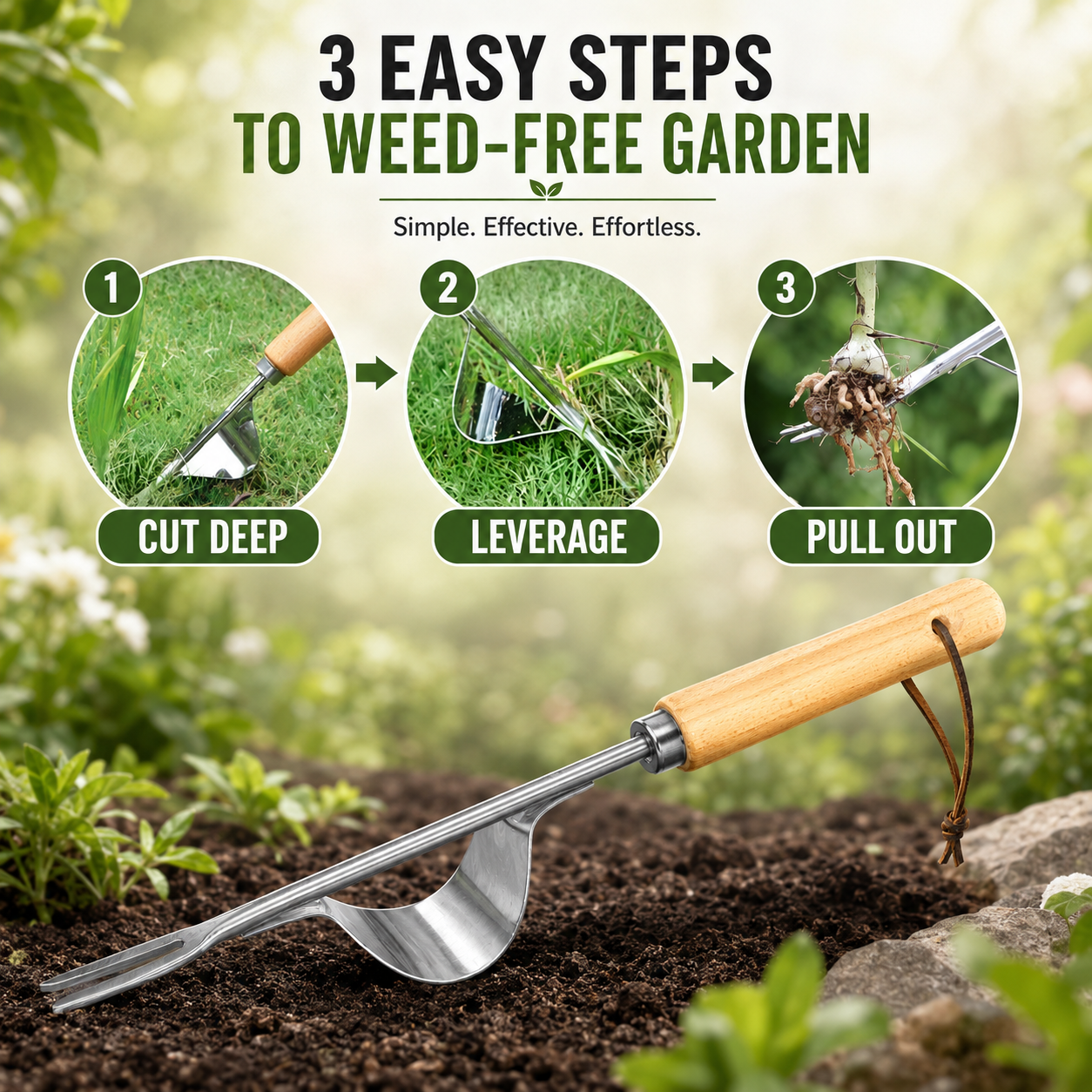 Manual Weed Remover, Stainless – Gardening Tools To Remove Weeds recenzja i cena