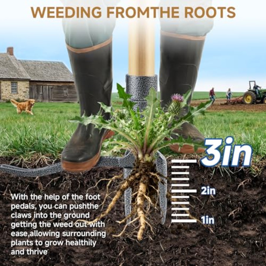 Long Handle Weed Pulling Tool  – Gardening Tools For Seniors recenzja i cena