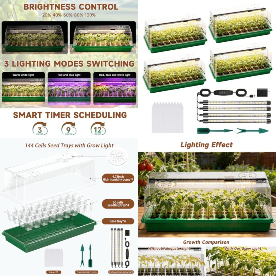 Seed Starter Tray with Grow Li – Seed Starter Trays recenzja i cena