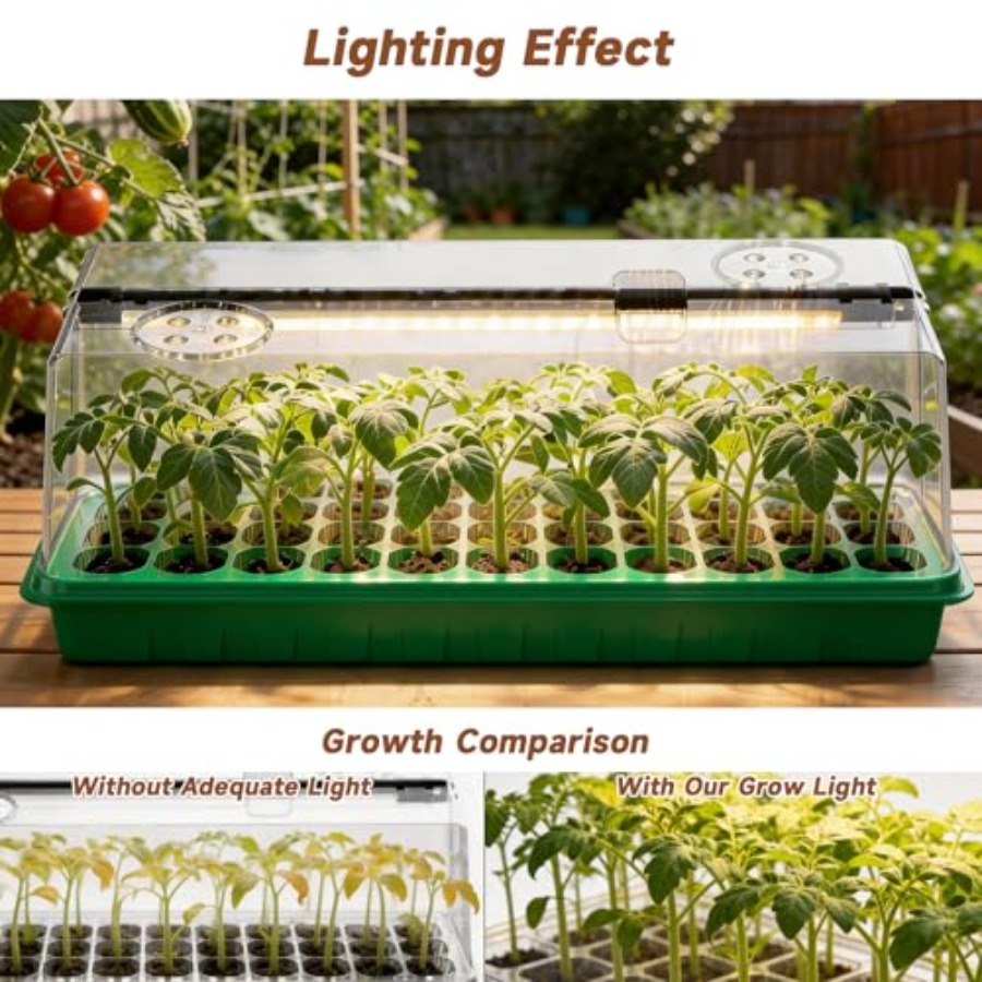 Seed Starter Tray with Grow Li – Seed Starter Trays recenzja i cena