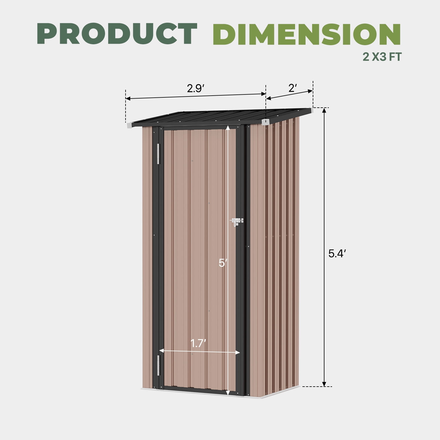 3x3 FT Metal Storage Shed, Sma – Gardening Tools In recenzja i cena