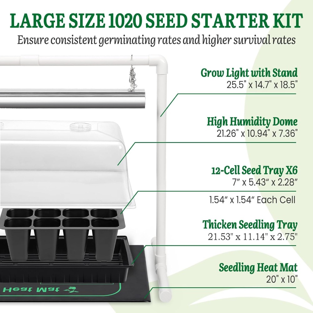 Seed Starter Kit with Grow Lig – Seed Starter Trays recenzja i cena