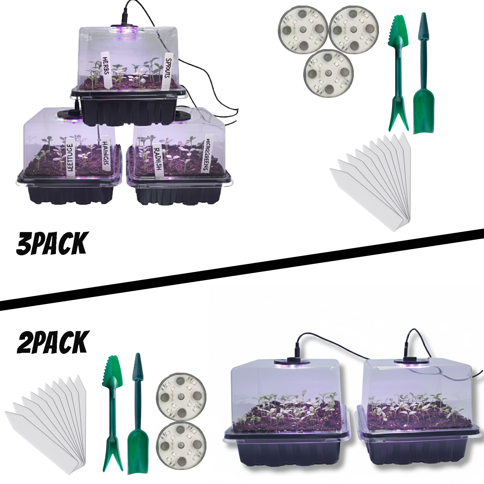 1/2/3-Pack 12/24/36-Cell Seed  – Seed Starter Trays recenzja i cena