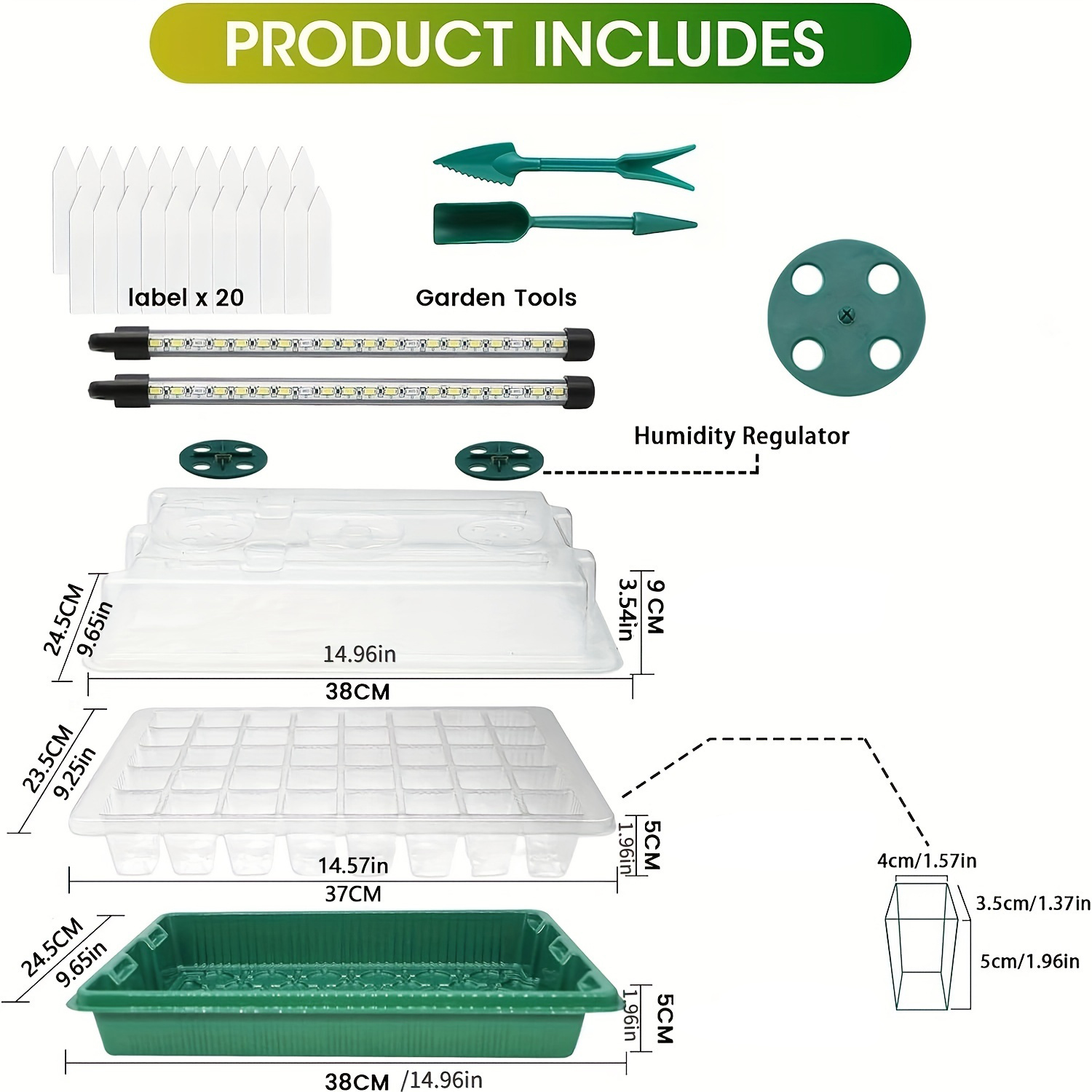 4-Pack Seed Starter Tray Kit 1 – Seed Starter Trays recenzja i cena