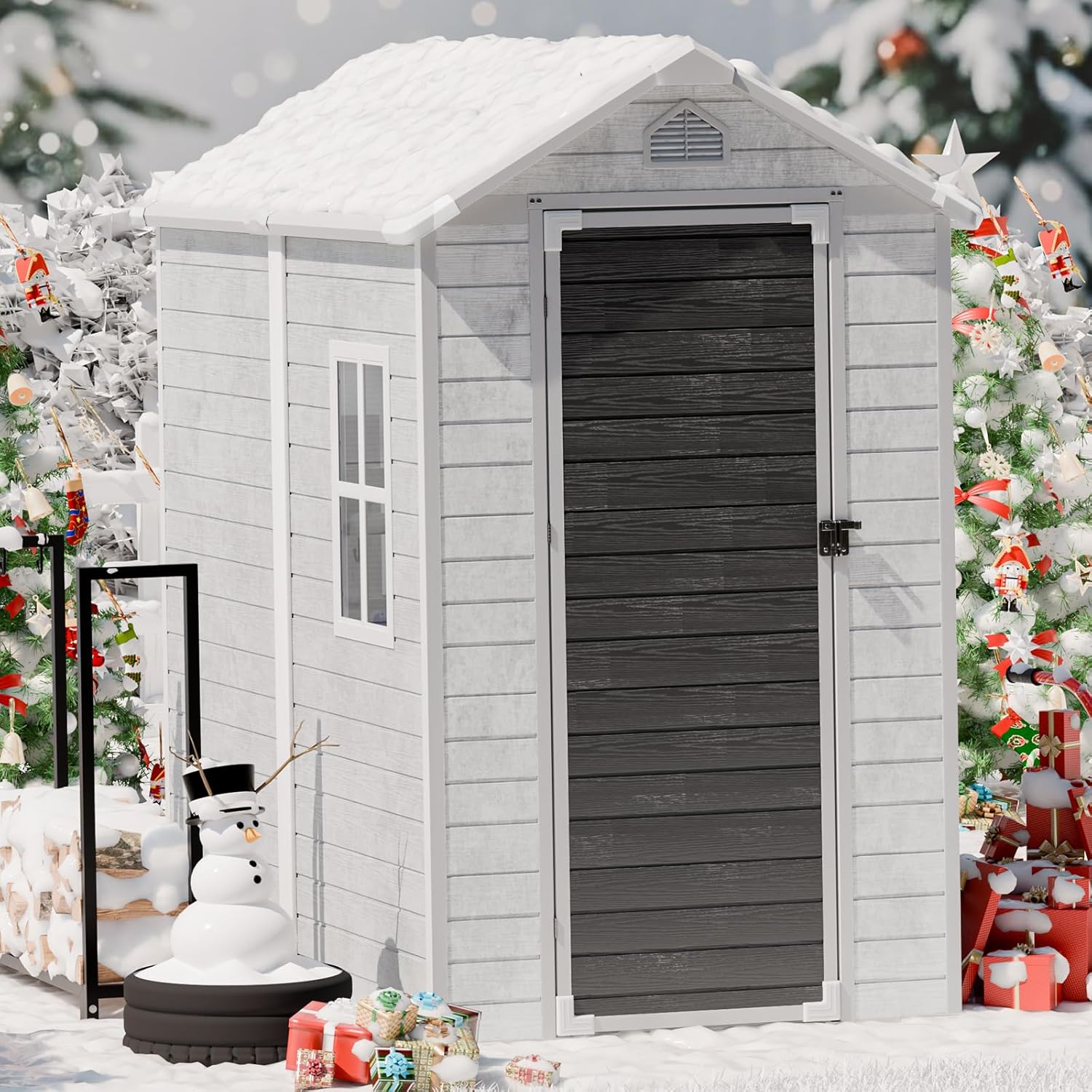 4x6 FT Plastic Storage Shed Wa – Gardening Tools In recenzja i cena