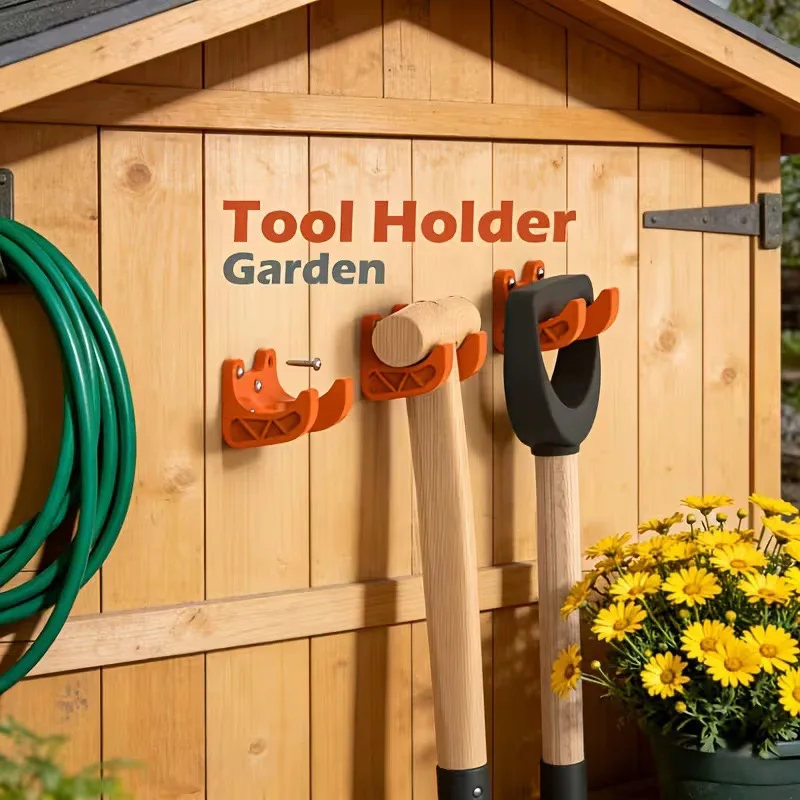 6Pcs Heavy Duty Wall Mount Gar – Gardening Tools Rack recenzja i cena