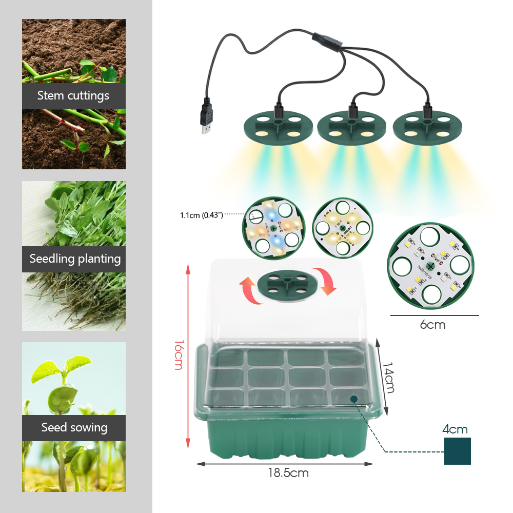 LED Nursery Pots with Grow Lig – Seed Starter Trays recenzja i cena