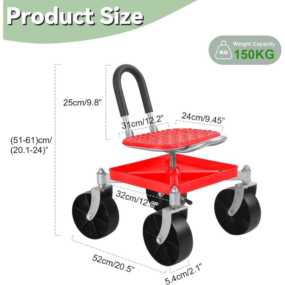 Height-Adjustable Swivel Garde – Gardening Tools For Seniors recenzja i cena