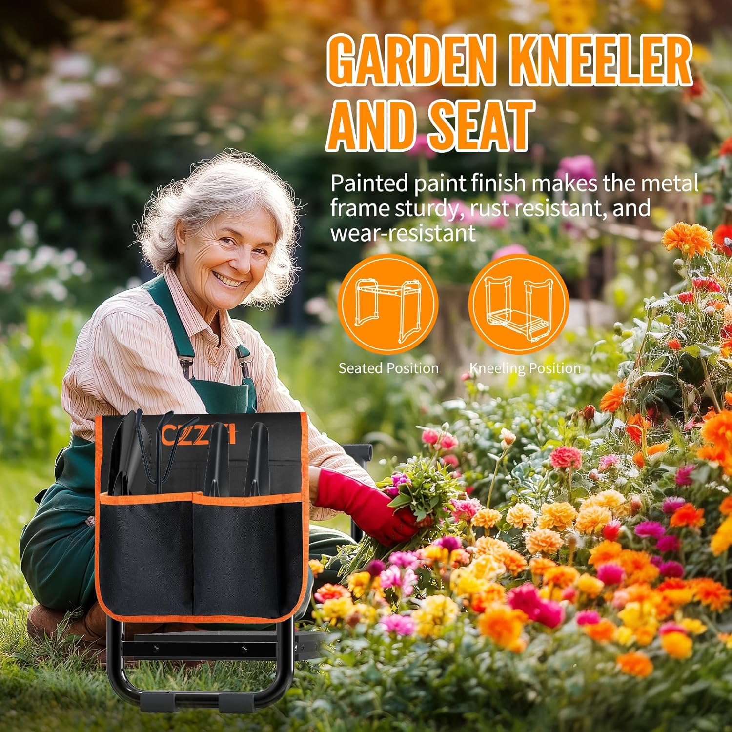 Heavy Duty Garden Kneeler Seat – Gardening Tools For Seniors recenzja i cena