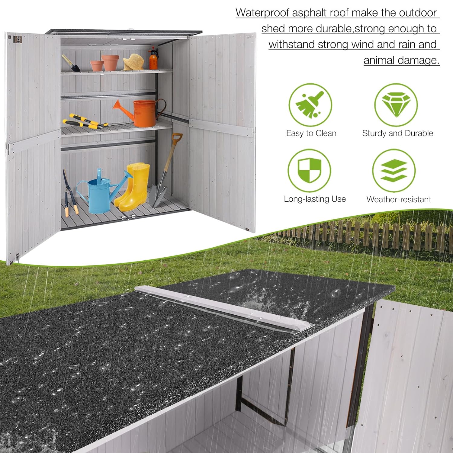 Outdoor Cabinet Storage Shed w – Gardening Tools In recenzja i cena