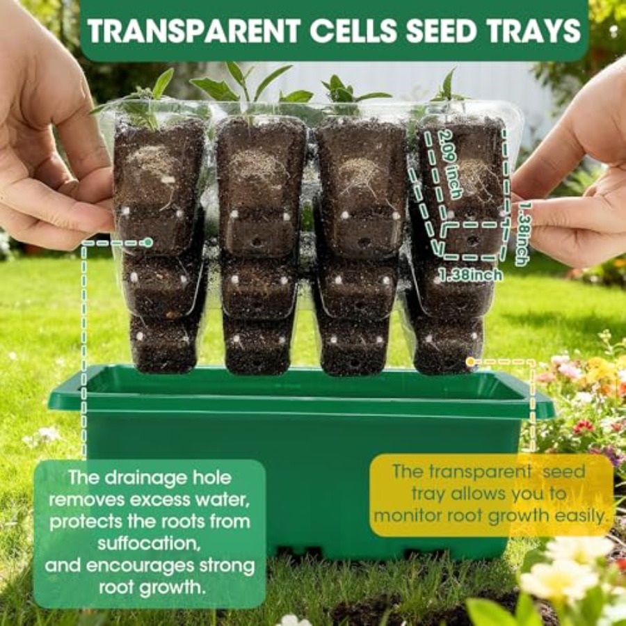 5 Packs Seed Starter Tray with – Seed Starter Trays recenzja i cena