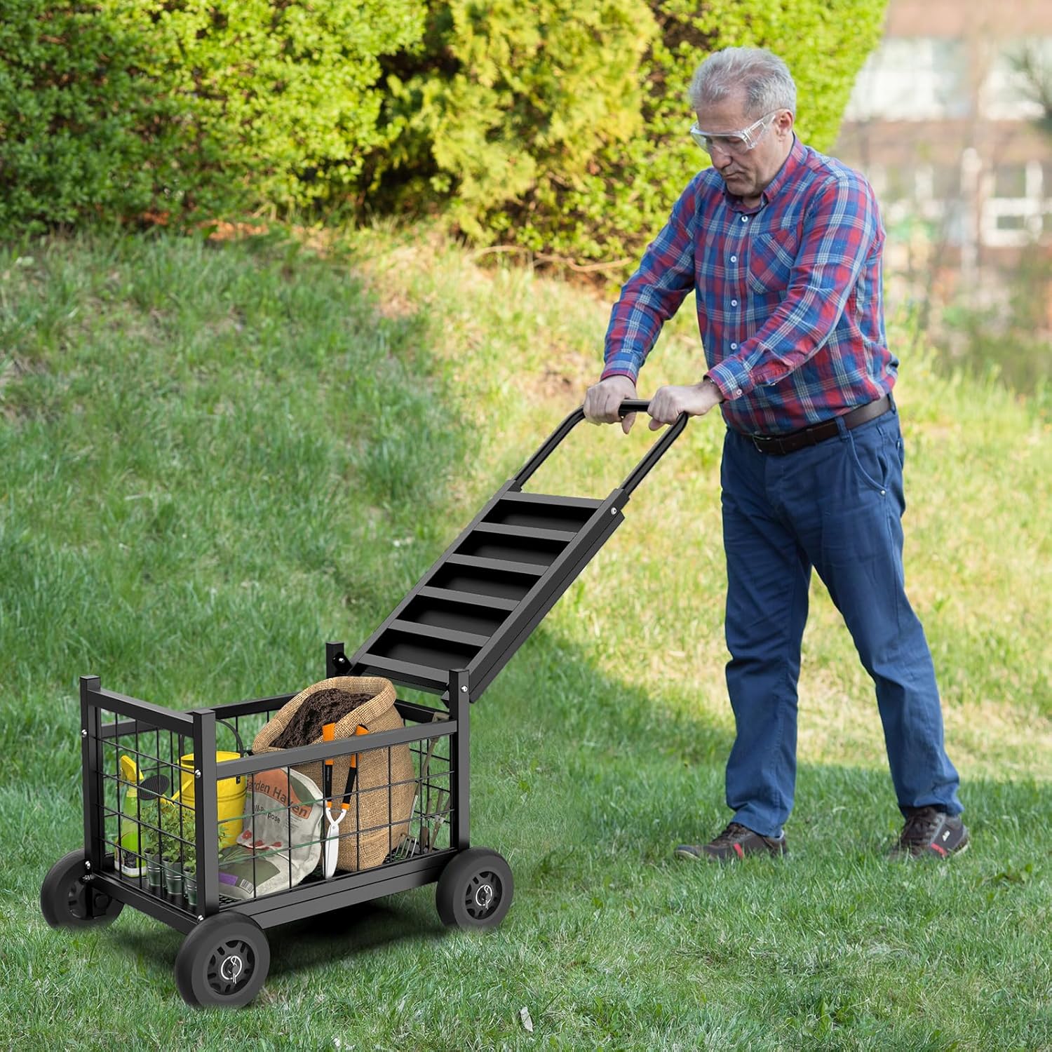 Rolling Garden Work Seat with  – Gardening Tools For Seniors recenzja i cena