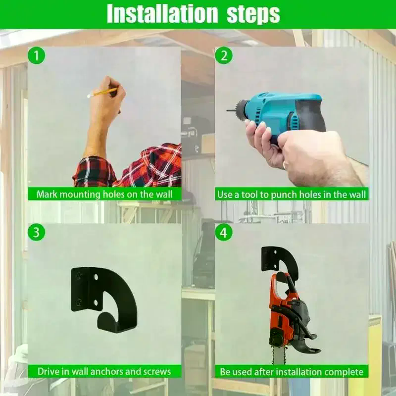 Chainsaw Wall Mount Heavy Duty – Gardening Tools Rack recenzja i cena