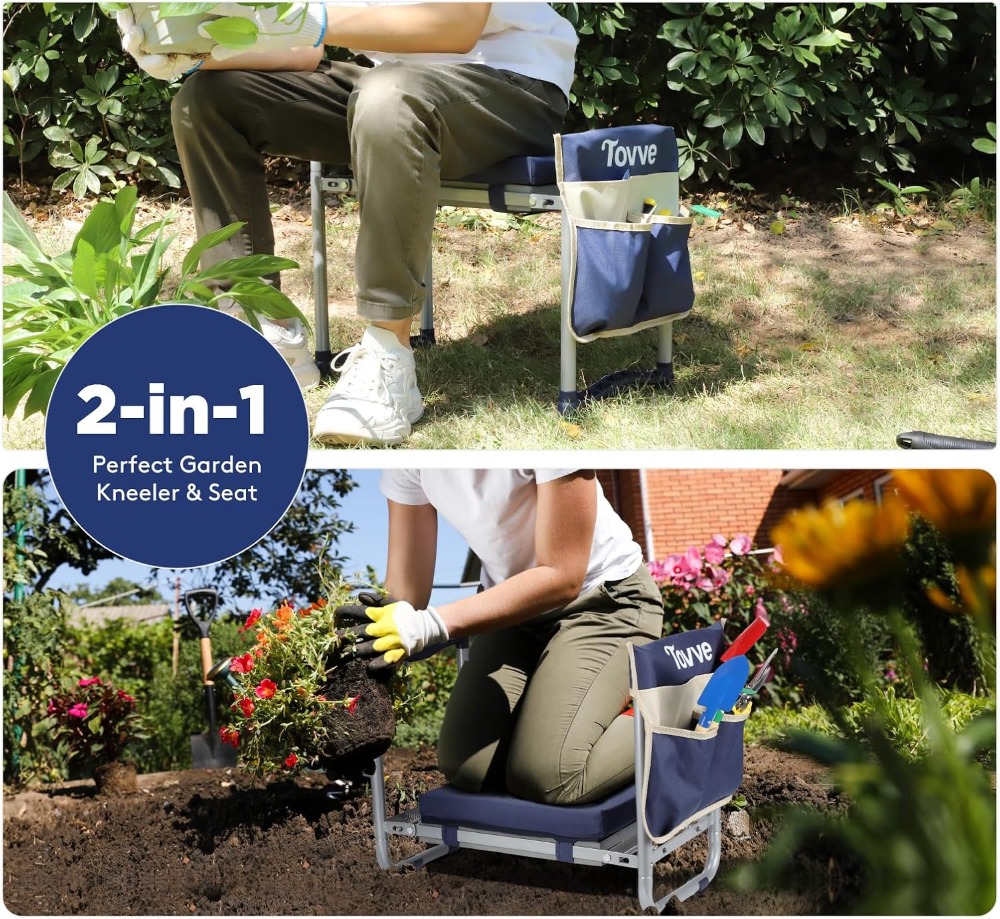 Foldable Garden Kneeler and Se – Gardening Tools For Seniors recenzja i cena