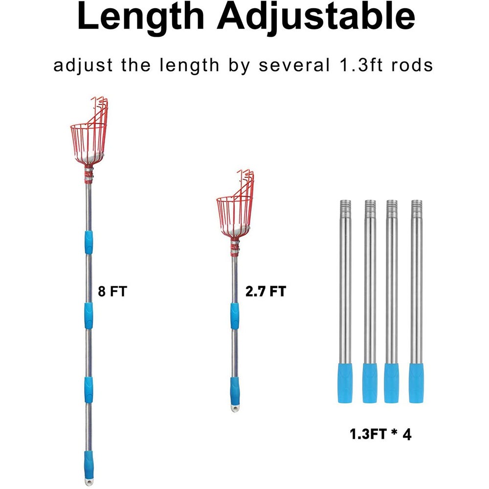 260cm Fruit Picker, Adjustable – Gardening Tools Rack recenzja i cena