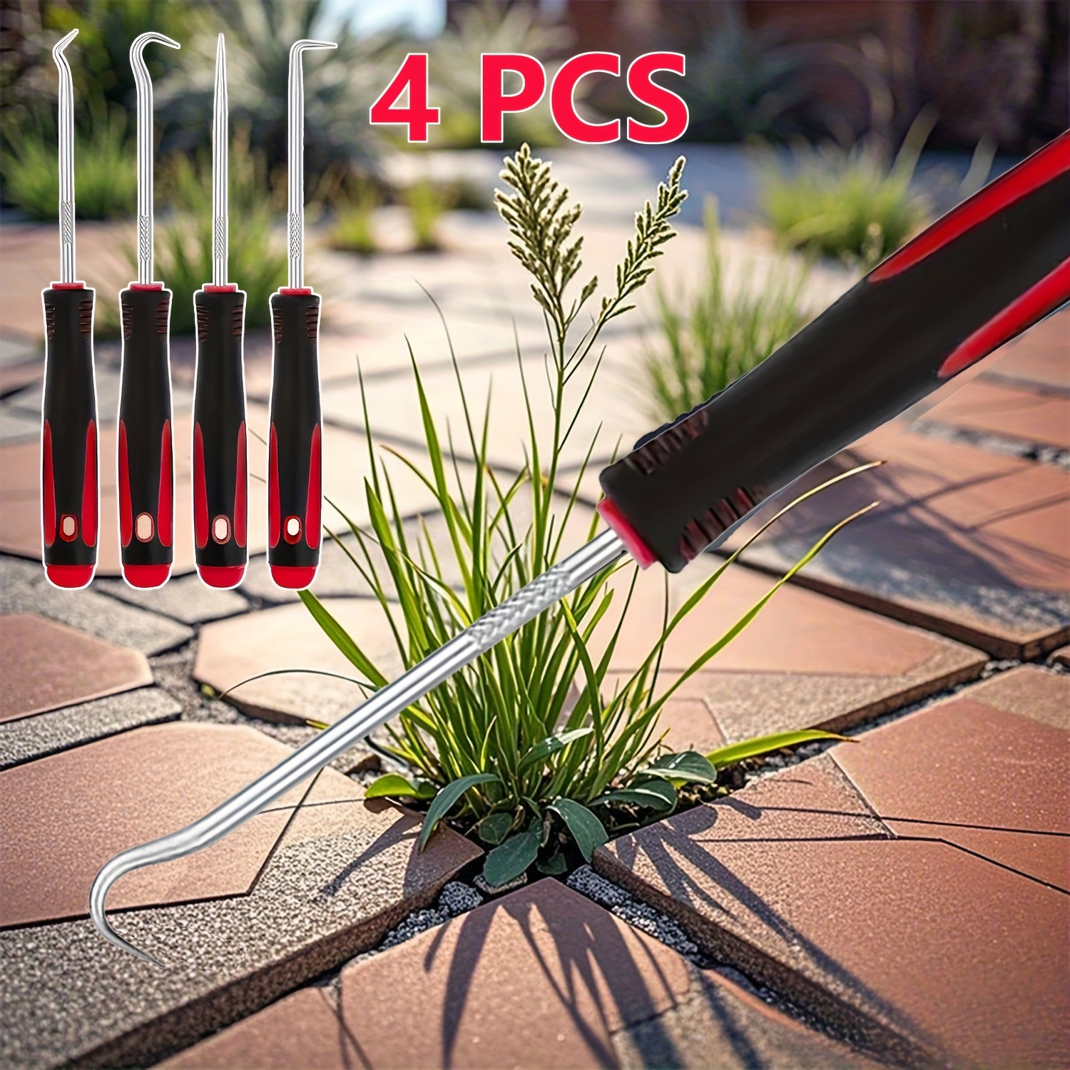 4-Piece Weeding Tool Set with  – Gardening Tools To Remove Weeds recenzja i cena