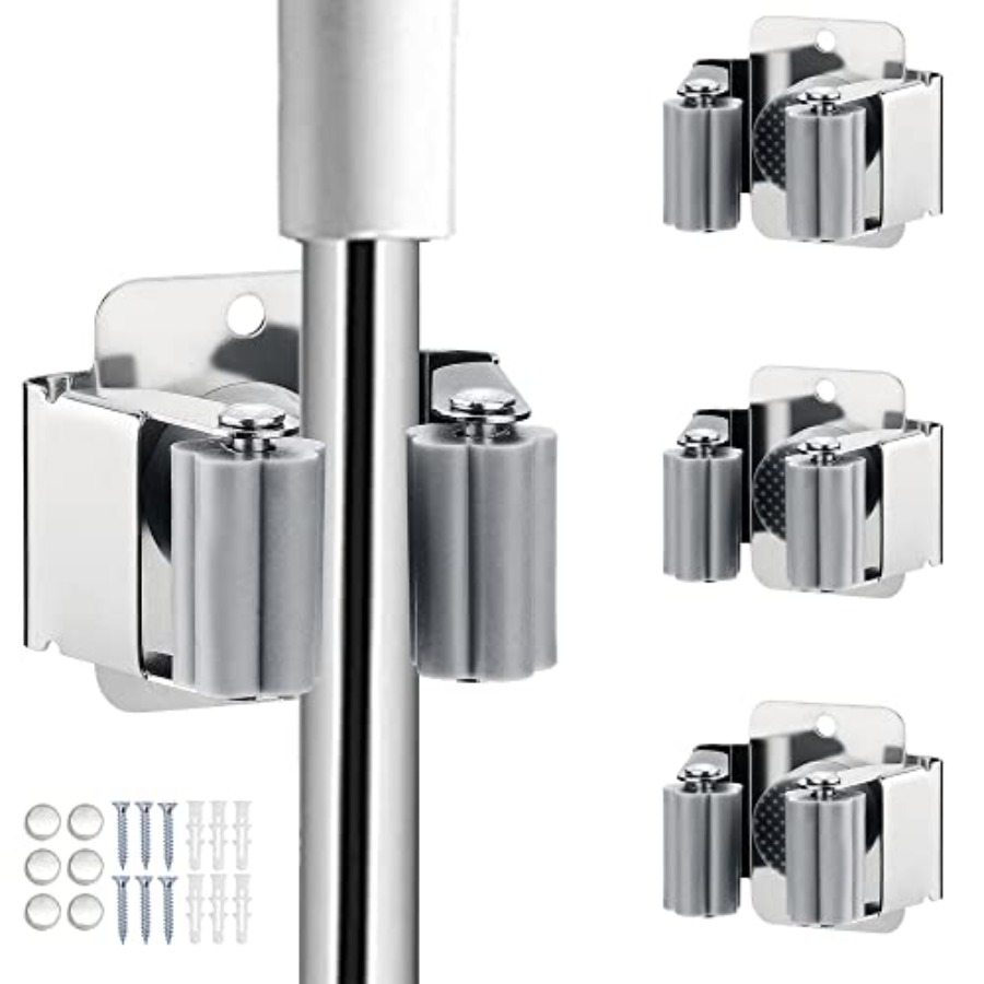3PCS Broom and Mop Holder, Hea – Gardening Tools Rack recenzja i cena